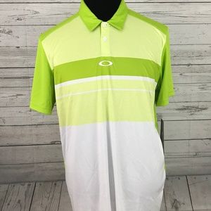 NEW Oakley Mens O Hydrolix Polo Shirt Green Large